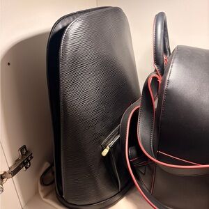 LV epi leather lady backpack